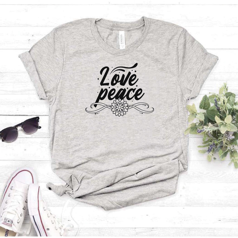 Camisa estampada  tipo T-shirt  LOVE PEACE