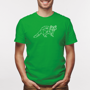 Camisa estampada para hombre  tipo T-shirt Mapache Geométrico
