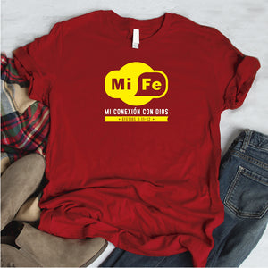 Camisa estampada tipo T- shirt MI FE (WI FI)