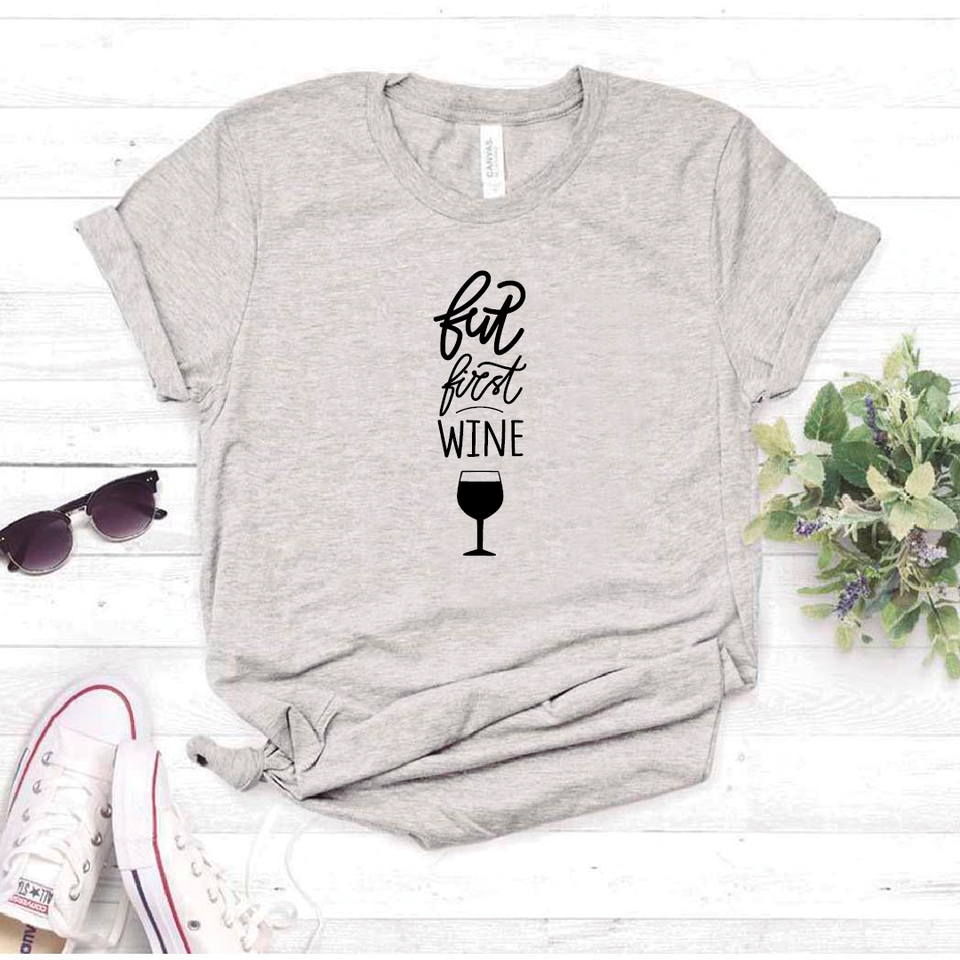 Camisa estampada tipo T- shirt But First Wine