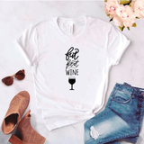 Camisa estampada tipo T- shirt But First Wine