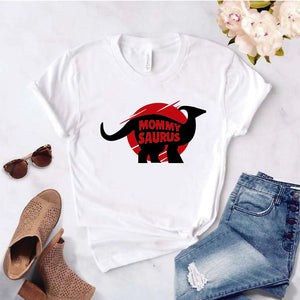 Camisa estampada tipo T- shirt MOMMYSAURUS