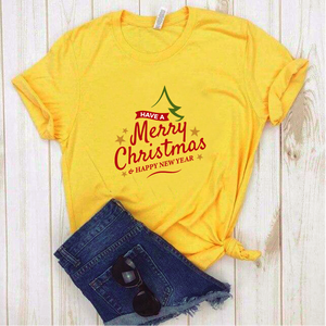 Camisa estampada tipo T-shirt (NAVIDAD) Have a merry christmas