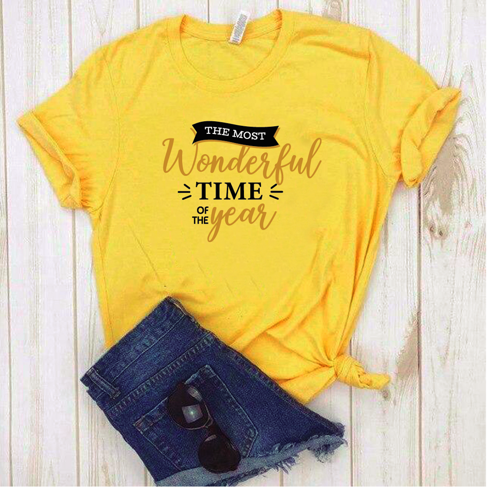 Camisa estampada tipo T-shirt (NAVIDAD) The most wonderful time