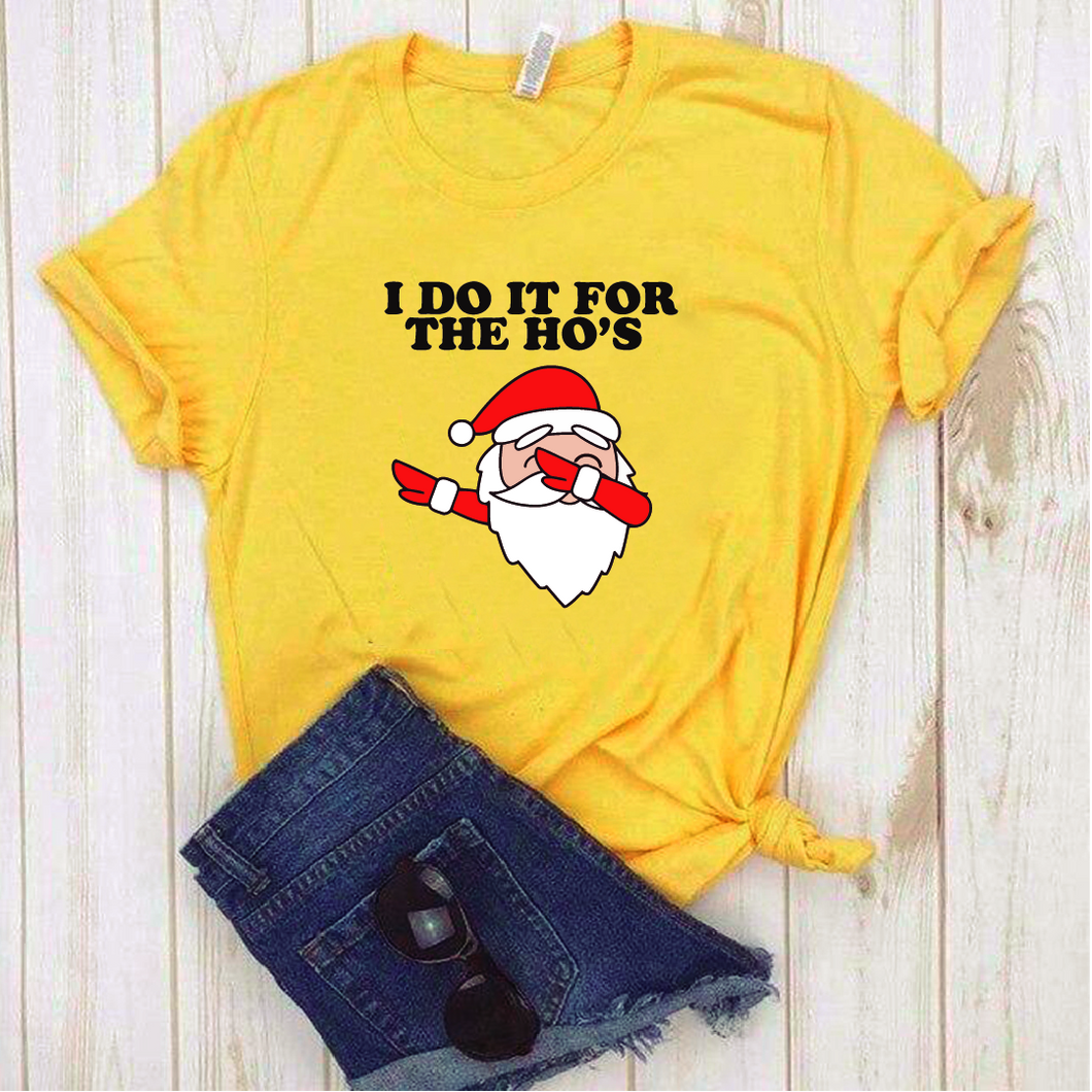 Camisa estampada tipo T-shirt (NAVIDAD) I do it for the ho´s