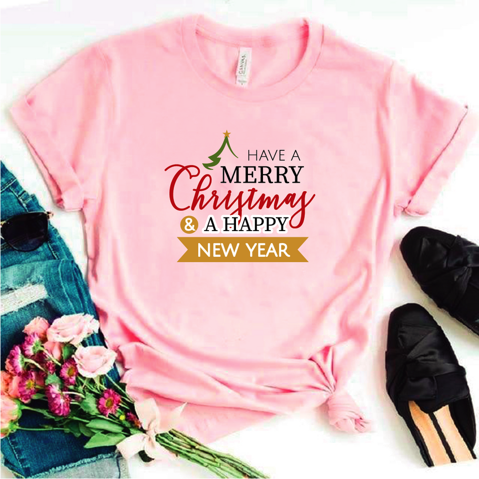 Camisa estampada tipo T-shirt (NAVIDAD) Have a merry christmas 2