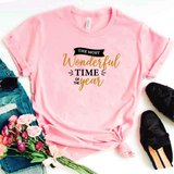 Camisa estampada tipo T-shirt (NAVIDAD) The most wonderful time