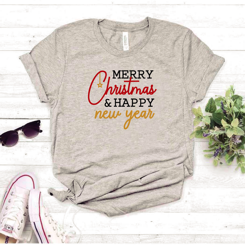 Camisa estampada tipo T-shirt (NAVIDAD) Merry Christmas 2