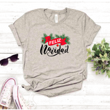 Camisa estampada tipo T-shirt (NAVIDAD) Feliz navidad 4