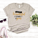 Camisa estampada tipo T-shirt (NAVIDAD) The most wonderful time