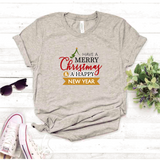 Camisa estampada tipo T-shirt (NAVIDAD) Have a merry christmas 2