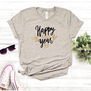 Camisa estampada tipo T-shirt (NAVIDAD) Happy new year