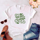 Camisa estampada tipo T-shirt (NAVIDAD) Merry a christmas 3