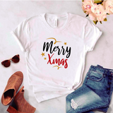 Camisa estampada tipo T-shirt (NAVIDAD) Merry xmas