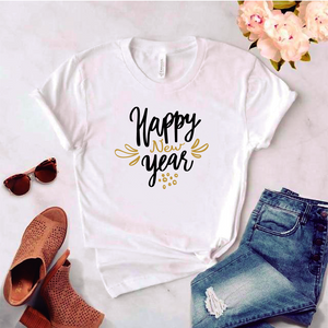 Camisa estampada tipo T-shirt (NAVIDAD) Happy new year