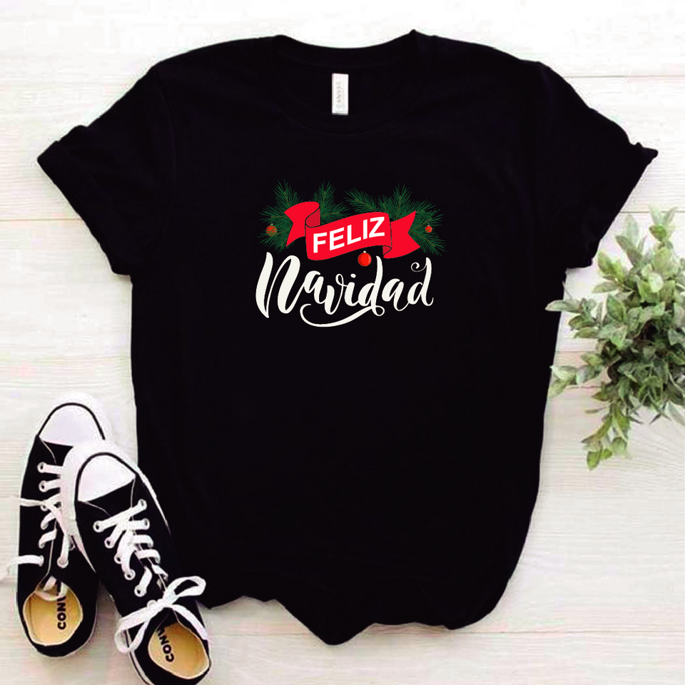 Camisa estampada tipo T shirt NAVIDAD Feliz navidad 4 A Tu Estilo Boutique