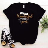 Camisa estampada tipo T-shirt (NAVIDAD) The most wonderful time