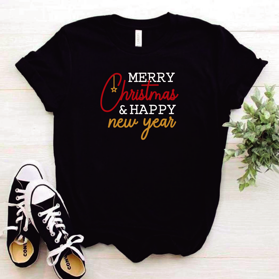 Camisa estampada tipo T-shirt (NAVIDAD) Merry Christmas 2