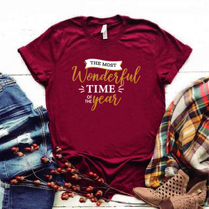 Camisa estampada tipo T-shirt (NAVIDAD) The most wonderful time