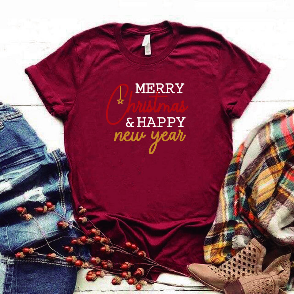 Camisa estampada tipo T-shirt (NAVIDAD) Merry Christmas 2