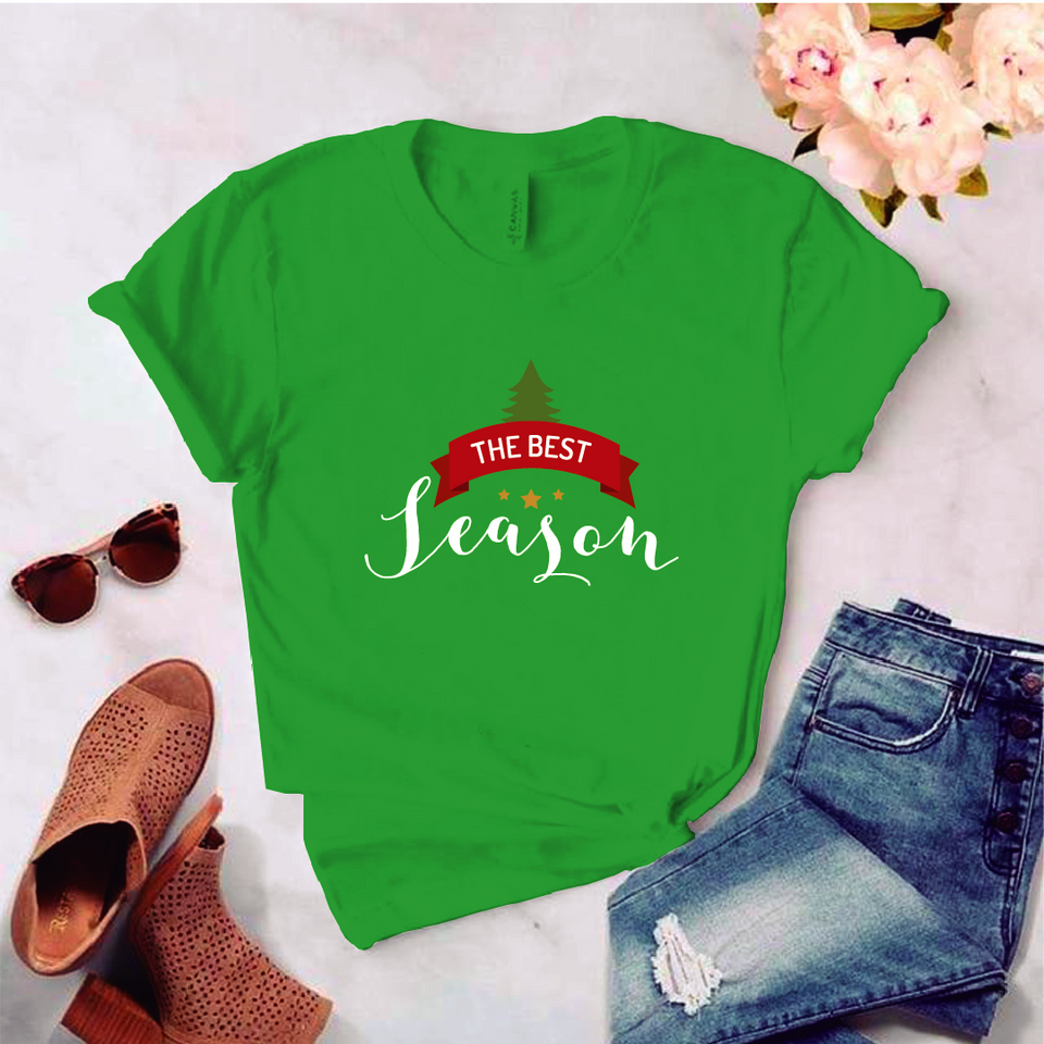 Camisa estampada tipo T-shirt (NAVIDAD) The best season