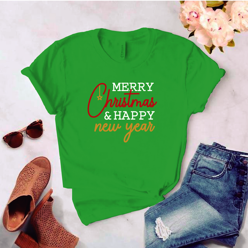 Camisa estampada tipo T-shirt (NAVIDAD) Merry Christmas 2