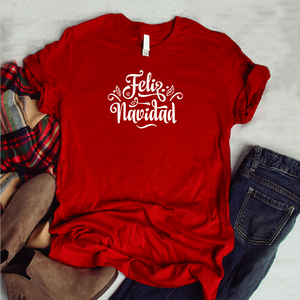 Camisa estampada tipo T-shirt (NAVIDAD) Feliz navidad 2