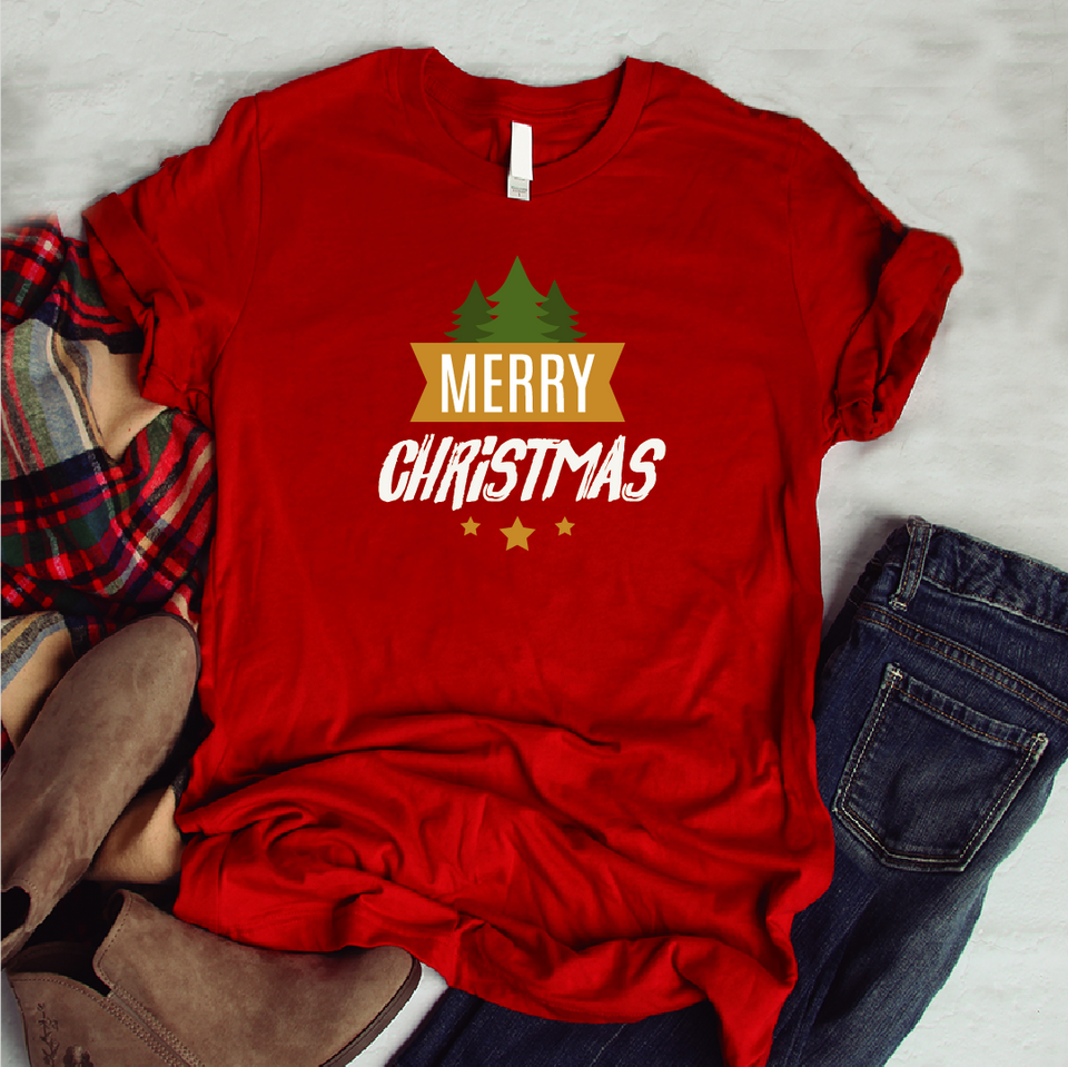 Camisa estampada tipo T-shirt (NAVIDAD) Merry Christmas