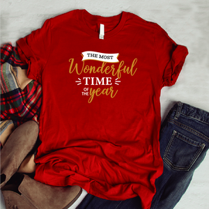 Camisa estampada tipo T-shirt (NAVIDAD) The most wonderful time