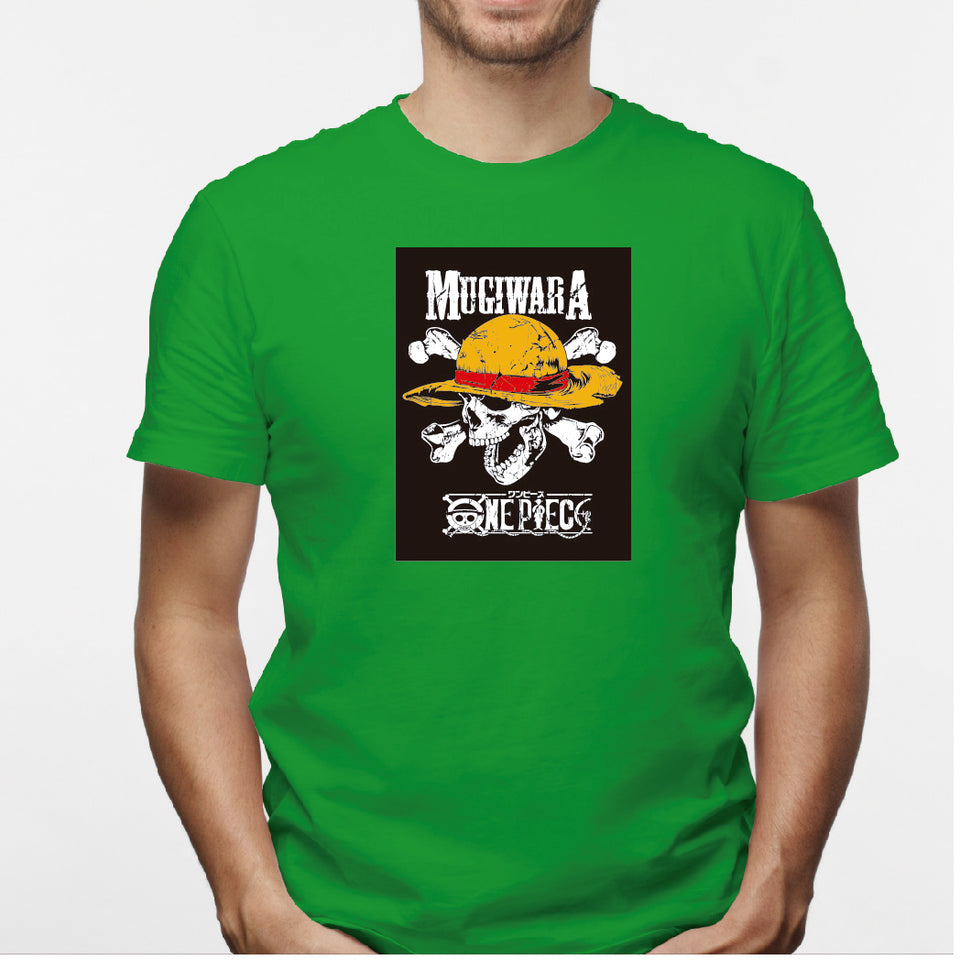 Camisa estampada en algodón para hombre tipo T-shirt Mugiwara One Pieces