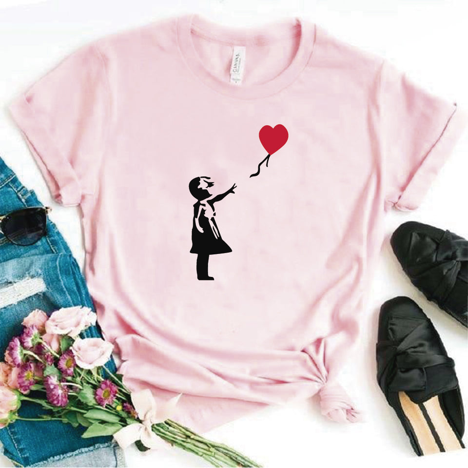 Camisa estampada  tipo T-shirt  NIÑA GLOBO