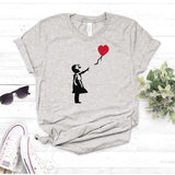 Camisa estampada  tipo T-shirt  NIÑA GLOBO