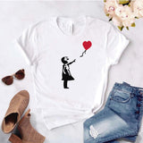 Camisa estampada  tipo T-shirt  NIÑA GLOBO