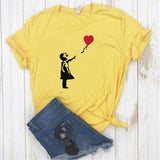 Camisa estampada  tipo T-shirt  NIÑA GLOBO