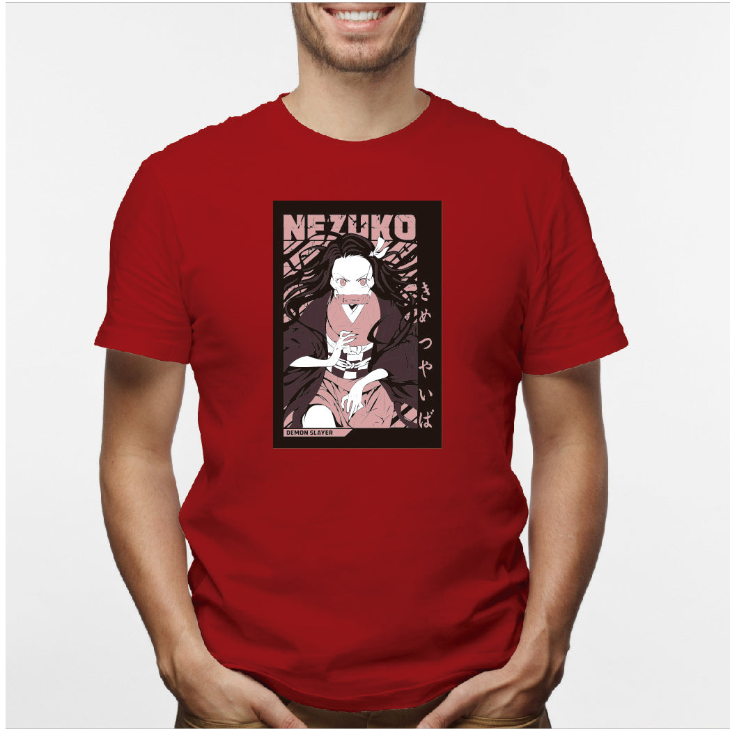 Camisa estampada en algodón para hombre tipo T-shirt Nezuko