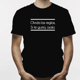 Camisa estampada para hombre tipo T-Shirt Olvida las reglas Si te gusta Usalo