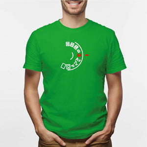 Camisa estampada tipo T- shirt OPCIONES CAMARA (HOMBRE)