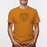 Camisa estampada para hombre  tipo T-shirt Oso boca abierta