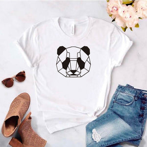 Camiseta estampada tipo T-shirt OSO PANDA (GEOMÉTRICO)