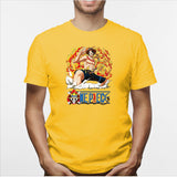 Camisa estampada en algodón para hombre tipo T-shirt One Piece