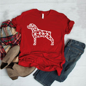 Camiseta estampada tipo T-shirt ROTTWEILER DE COLA CORTA