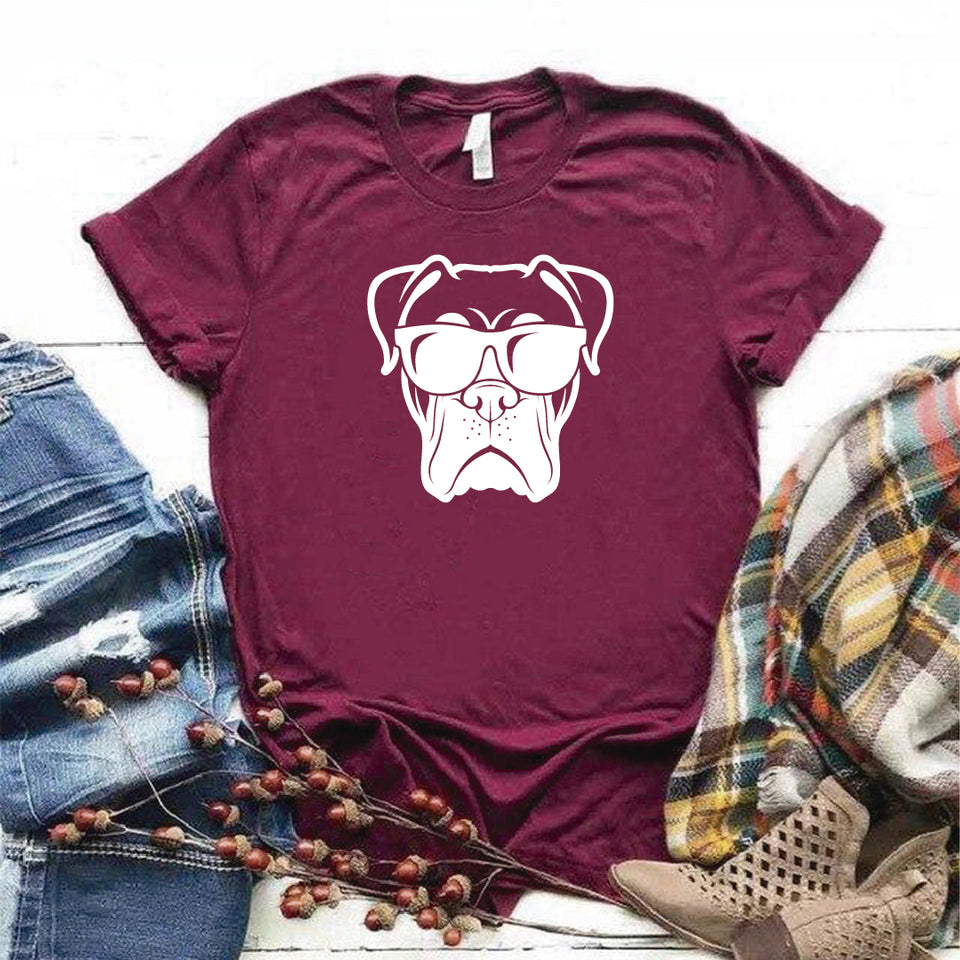 Camisa estampada  tipo T-shirt PERRO CON LENTES