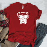 Camisa estampada  tipo T-shirt PERRO CON LENTES