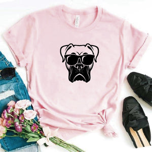 Camisa estampada  tipo T-shirt PERRO CON LENTES