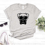 Camisa estampada  tipo T-shirt PERRO CON LENTES