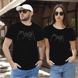 Camiseta estampada tipo T-shirt de pareja PROMESA MEÑIQUE PAREJA