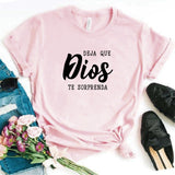 Camisa estampada tipo T- shirt Que Dios te sorprenda (cristiana)