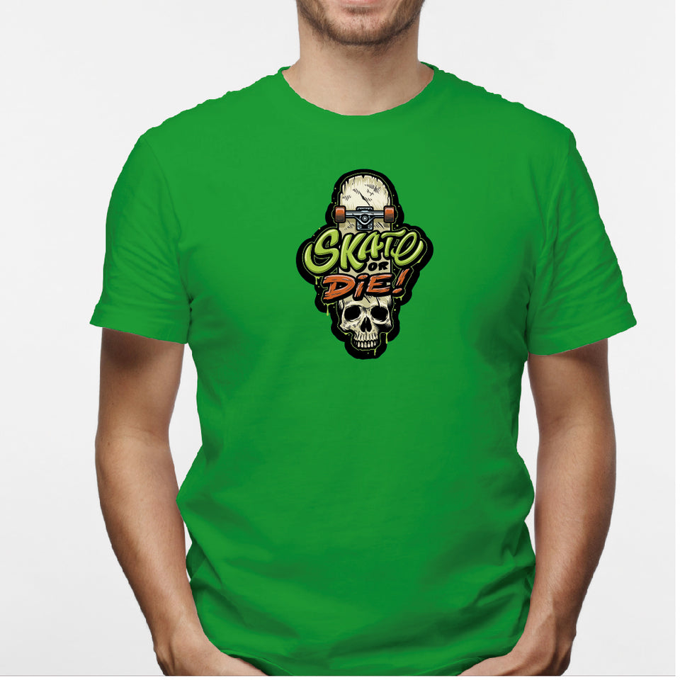 Camisa estampada en algodón para hombre tipo T-shirt Skate or Die!