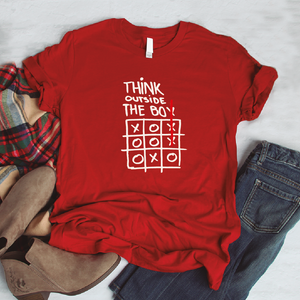 Camiseta estampada tipo T-shirt THINK OUTSIDE THE BOX