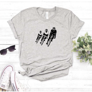 Camisa estampada  tipo T-shirt TRIO CICLISTA DAMA